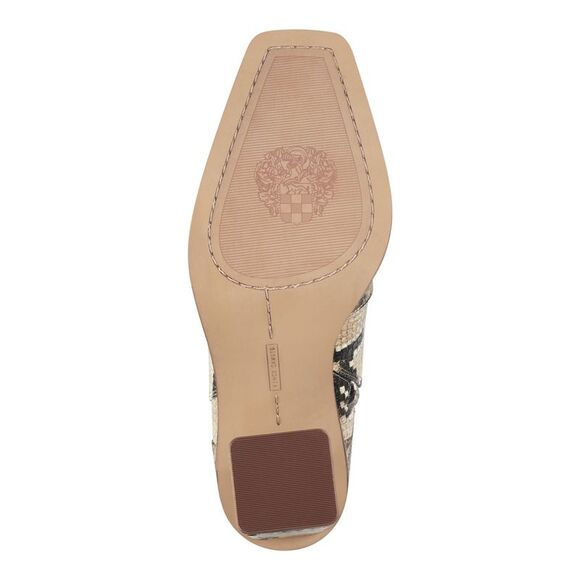 VINCE CAMUTO Womens Beige Snake Print Heel Dreven Block Heel Heeled Boots 6 M - Picture 4 of 4